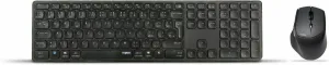 Rapoo 9800M Czech keyboard-Slovak keyboard Black