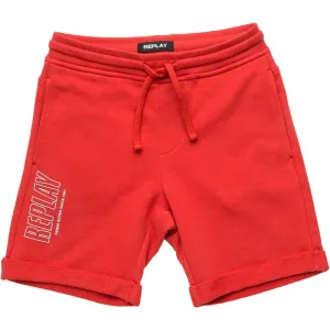 Replay Boys Logo Shorts Red, 4Y / RED