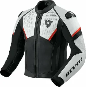 Rev'it! Jacket Matador Black/Neon Red 50 Leather Jacket