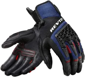 Rev'it! Gloves Sand 4 Black/Blue 2XL Motorcycle Gloves