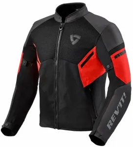 Rev'it! Jacket GT-R Air 3 Black/Neon Red 2XL Textile Jacket