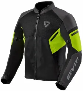 Rev'it! Jacket GT-R Air 3 Black/Neon Yellow 2XL Textile Jacket