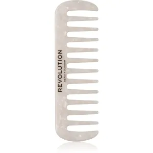 Revolution Haircare Natural Curl Wide Tooth Comb comb for wavy and curly hair shade White 1 pc