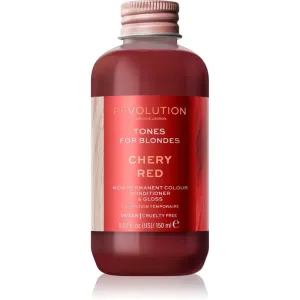 Revolution Haircare Tones For Blondes Tinted Balm for Blonde Hair Shade Cherry Red 150 ml
