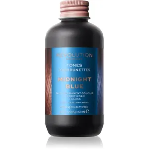 Revolution Haircare Tones For Brunettes tinted balm for brown hair shades shade Midnight Blue 150 ml #272987