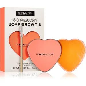 Revolution Relove So Peachy Soap Brow Tin Eyebrow Pomade with Brush 40 g #285954