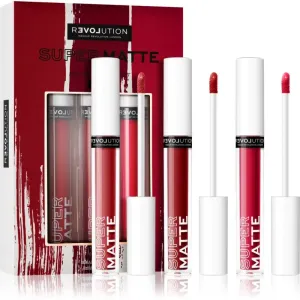 Revolution Relove Super Matte Liquid Lip Lipstick Set Shade Heat