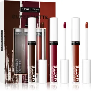 Revolution Relove Super Matte Liquid Lip lipstick set shade Wonder