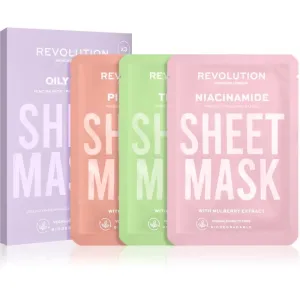 Revolution Skincare Biodegradable Oily Skin sheet mask set for oily skin 3 pc
