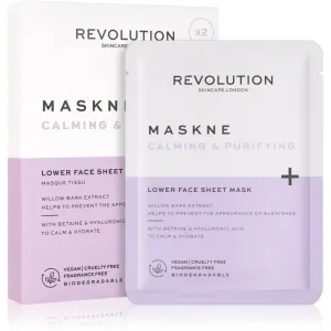 Revolution Skincare Maskcare Maskne Calming & Purifying deeply regenerating mask for sensitive and irritable skin 2 pc