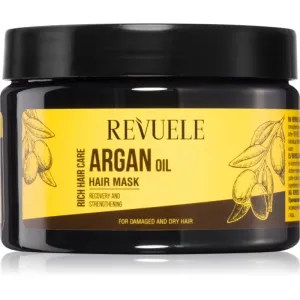 Revuele Argan Oil Hair Mask nourishing mask for dry and damaged hair 360 ml