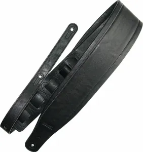Richter Blackline Black Leather guitar strap Black