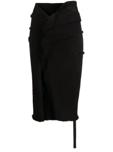 RICK OWENS DRKSHDW - Denim Midi Skirt
