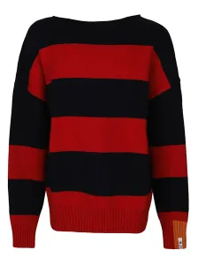 RIGHT FOR - Wool Striped Crewneck Jumper