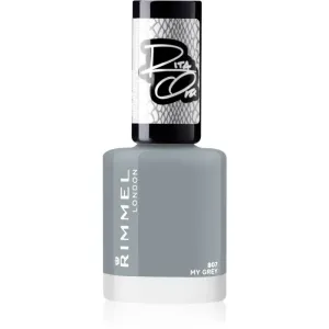 Rimmel 60 Seconds By Rita Ora quick-drying nail polish shade 807 My Grey 8 ml
