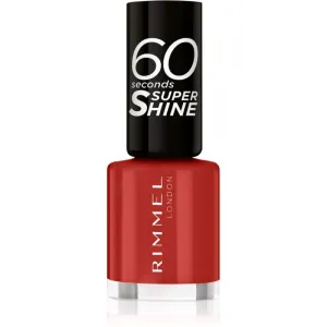 Rimmel 60 Seconds Super Shine nail polish shade 310 Double Decker Red 8 ml
