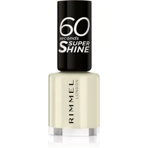 Rimmel 60 Seconds Super Shine nail polish shade 730 Silver Bullet 8 ml