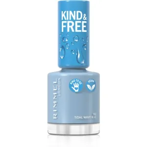 Rimmel Kind & Free nail polish shade 152 Tidal Wave Blue 8 ml