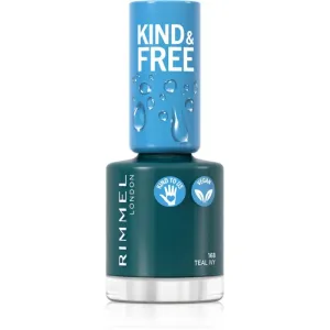 Rimmel Kind & Free nail polish shade 168 Teal Ivy 8 ml