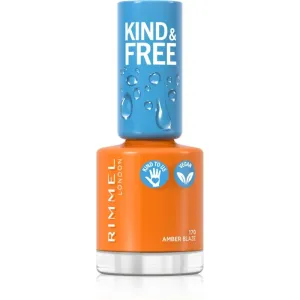 Rimmel Kind & Free nail polish shade 170 Amber Blaze 8 ml