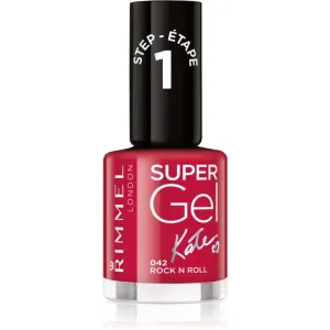 Rimmel Super Gel By Kate gel nail polish without UV/LED sealing shade 042 Rock n Roll 12 ml