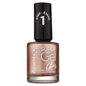 Rimmel Super Gel By Kate gel nail polish without UV/LED sealing shade 071 Gilty Pleasure 12 ml