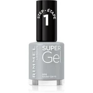 Rimmel Super Gel gel nail polish without UV/LED sealing shade 005 Rainy Days 12 ml