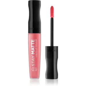 Rimmel Stay Matte liquid matt lipstick shade 600 Coral Sass 5.5 ml