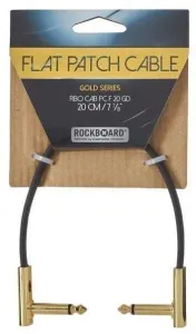 RockBoard Flat Patch Cable Gold Gold 20 cm Angled - Angled