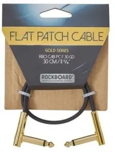 RockBoard Flat Patch Cable Gold Gold 30 cm Angled - Angled