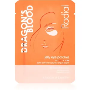Rodial Dragon's Blood Jelly Eye Patches hydrogel eye mask for hydrating and firming skin 1 pc