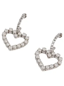 ROGER VIVIER - Rv Love Pearls Strass Earrings