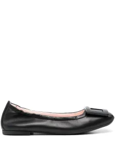 ROGER VIVIER - Viv Pockette Leather Ballet Flats #1648531