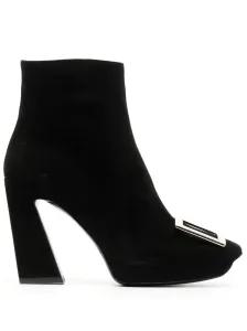 ROGER VIVIER - Squared Leather Boots