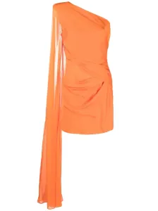ROLAND MOURET - Asymmetric Silk Crepe Mini Dress #1635207