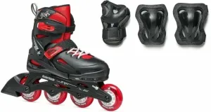 Rollerblade Fury Combo JR Black/Red 33-36,5 Roller Skates