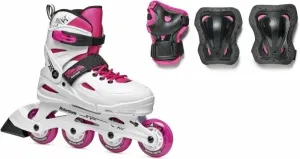 Rollerblade Fury Combo JR White/Pink 28-32 Roller Skates