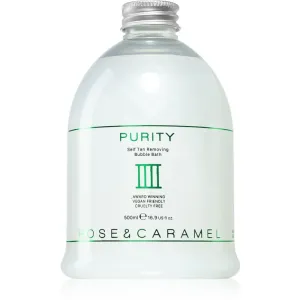 Rose & Caramel Purity Bath Foam for removal of self-tanning products 500 ml