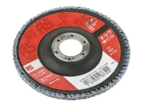 RS PRO Zirconia Aluminium Flap Disc, 115mm, Coarse Grade, P40 Grit