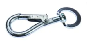 RS PRO Zinc Plated Steel Swivel Spring Hook #596510
