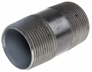 RS PRO Malleable Iron Fitting Barrel Nipple, 1-1/4 in BSPT Male (Connection 1), 1-1/4 in BSPT Male (Connection 2)
