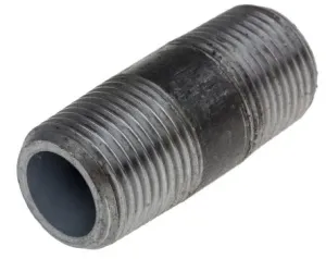 RS PRO Malleable Iron Fitting Barrel Nipple, 3/8 in BSPT Male (Connection 1), 3/8 in BSPT Male (Connection 2) #712005