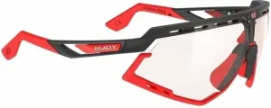 Rudy Project Defender Black Matte/Red Fluo/ImpactX Photochromic 2 Red Cycling Glasses