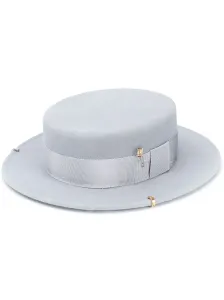RUSLAN BAGINSKIY - Canotier Chain Strap Felt Hat