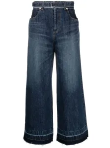 SACAI - Wide Leg Denim Jeans