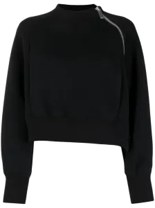 SACAI - Zip-detail Cotton Blend Sweatshirt #1651704