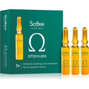 Saffee Acne Skin Omega Ampoules - 3x Intensive Soothing Acne Treatment ampoule – 3-day starter pack treatment to soothe acne symptoms 3x2 ml