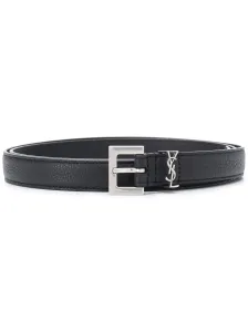 SAINT LAURENT - Cassandre Leather Belt