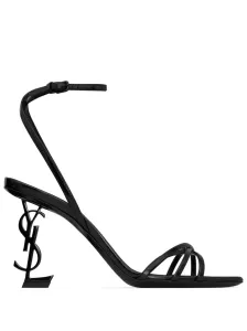 SAINT LAURENT - Opyum Leather Heel Sandals #1823353