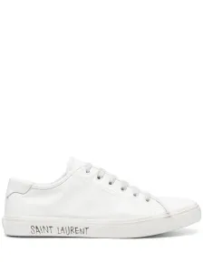 SAINT LAURENT - Leather Sneaker With Logo